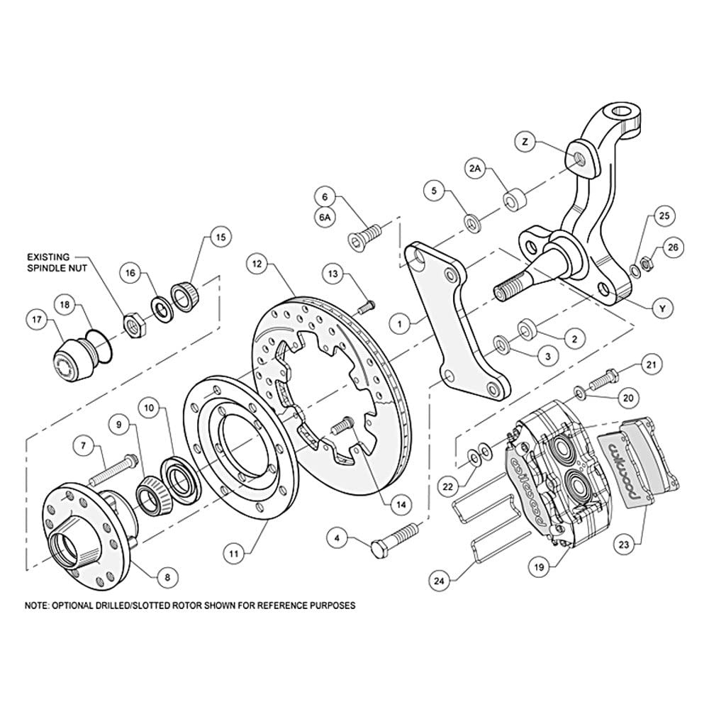 12.19" DP-DB Front Kit, Drilled