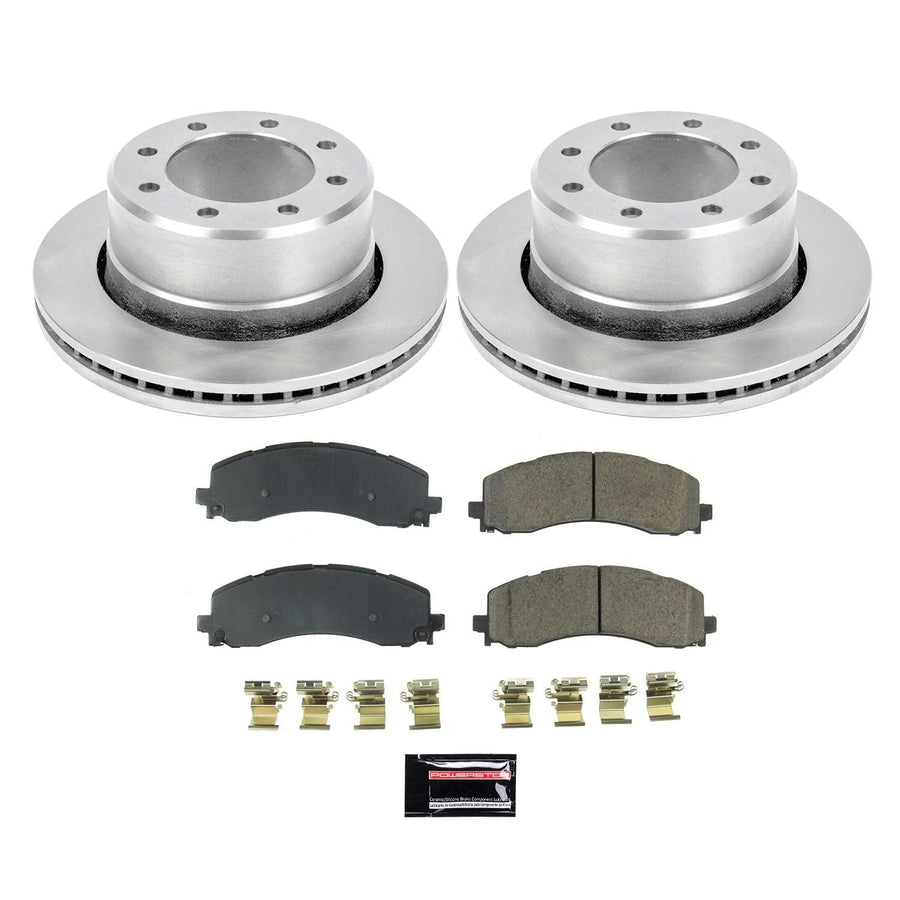 Power Stop KOE8641 Rear Brake Kit-OE Brake Rotors & Ceramic Brake Pads For Ram 2500 2019-2022 [Model Specific]