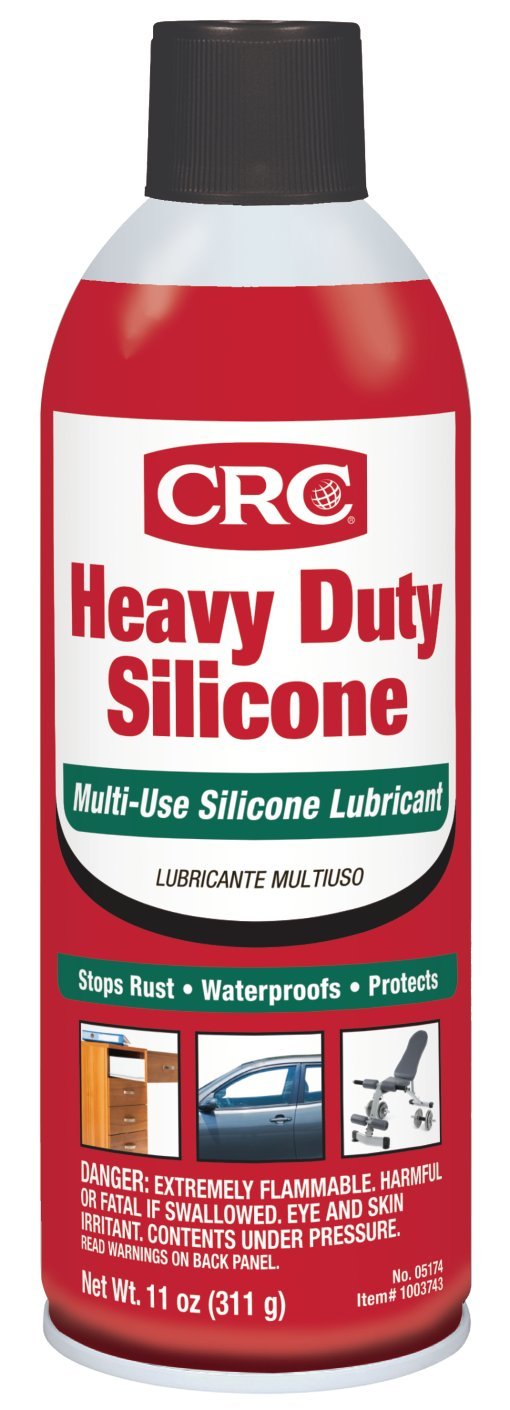 CRC Silicone Heavy Duty Lubricant, 11 Wt Oz, Clear Colorless Liquid