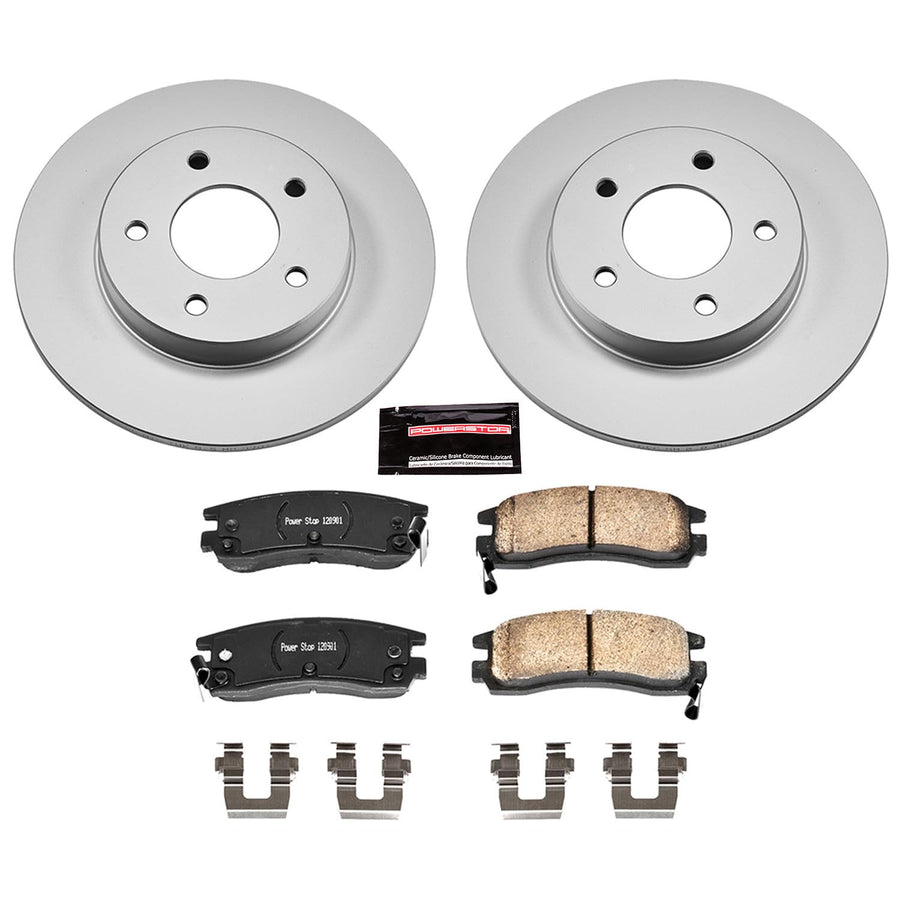 Power Stop Coated Brake Rotor & Ceramic Brake Pads CRK1526- rear