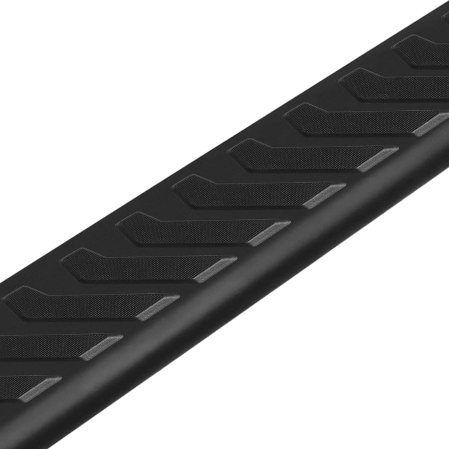 Raptor Series Running Boards 5in Steps OEM Style Full Tread Black Aluminum Compatible with SuperCrew 15-26 F-150 17-26 F-260/F-350 Super Duty