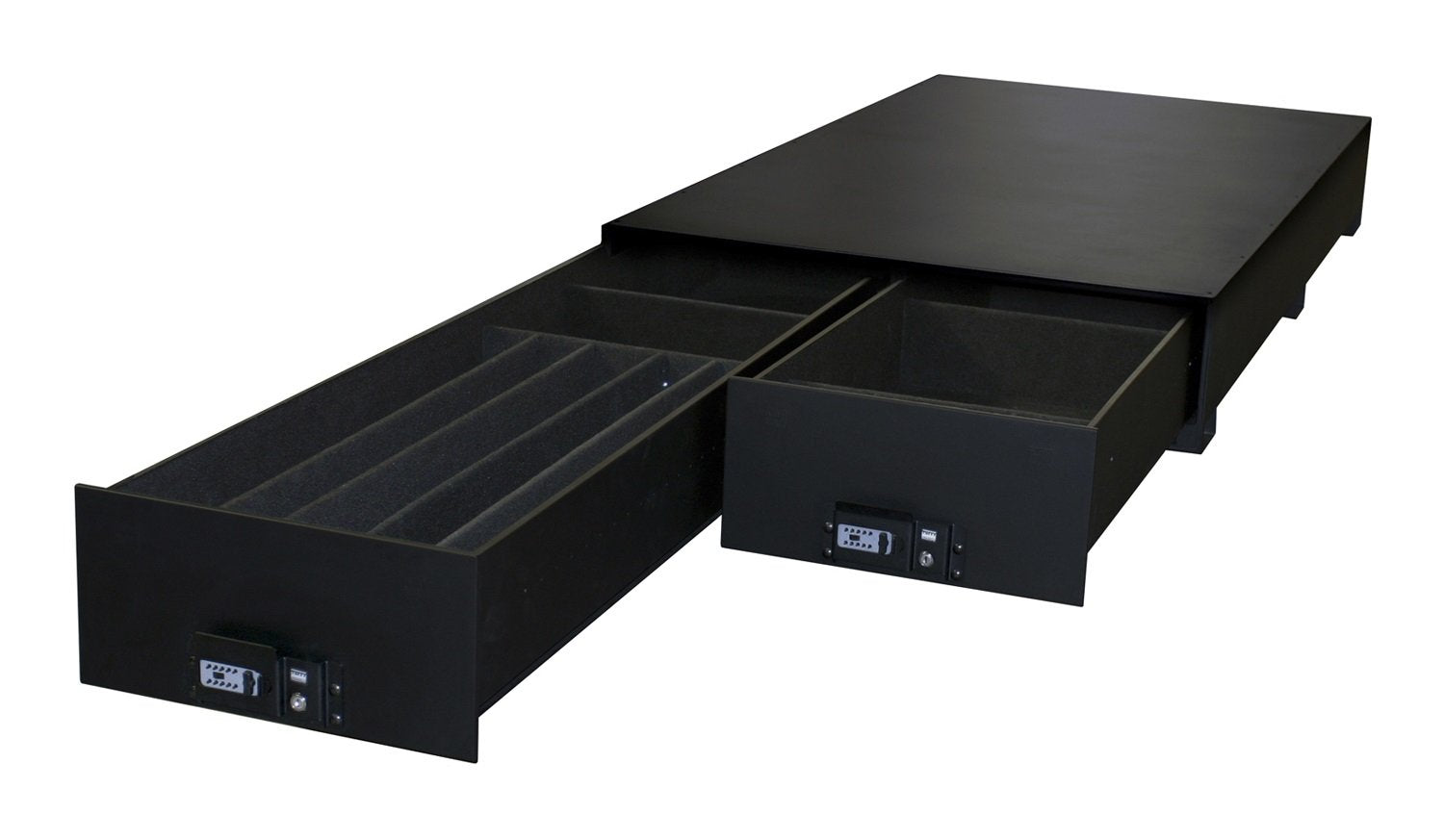 Tuffy Products Heavy Duty Gear Drawers Sl-, 2-Drawer, 50/50 Split, Black-01, Dimensions: 47 3/4 X 70 3/4 X 14