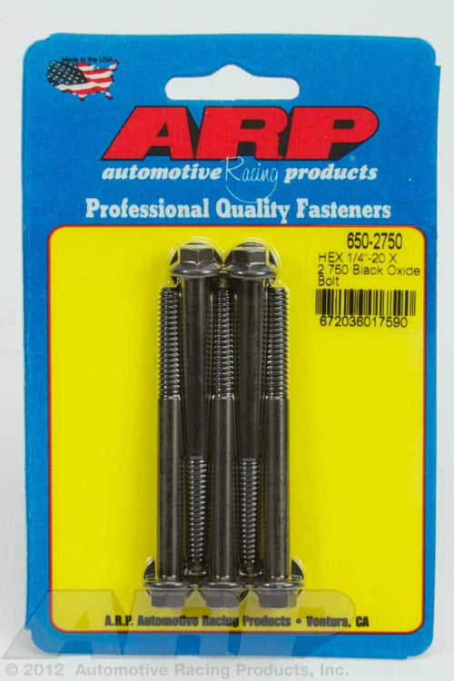 Hex ARP (650-2750) Oxide Bolt, Black