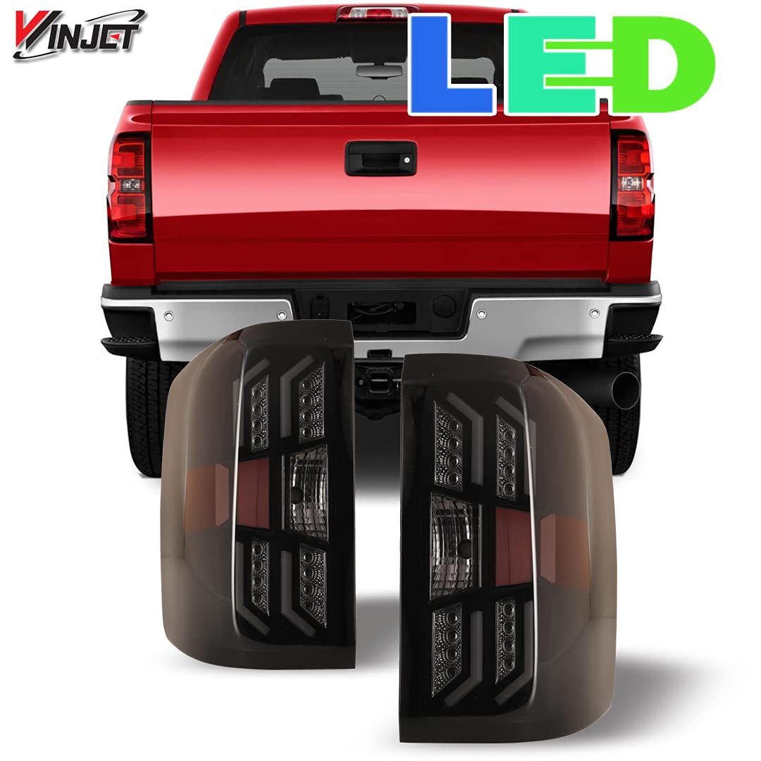 Off Road Series Winjet for [2014 2015 2016 2017 2018 Chevrolet Silverado] DRL LED Tail lights