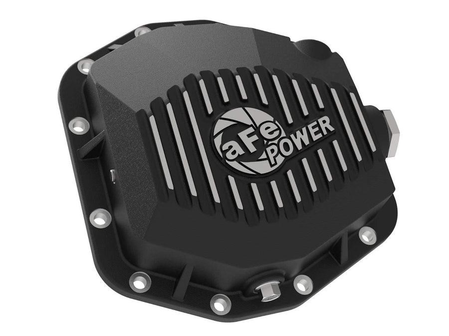 Pro Series aFe Power 46-71001B Rear Differential Cover Black w/Machined Fins & Gear Oil (Dana M220)