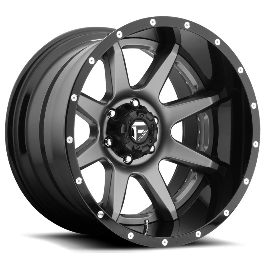 D238 Fuel 2PC 22X14 MT-GNMTL-BL -70MM - D23822407347 5X5.0
