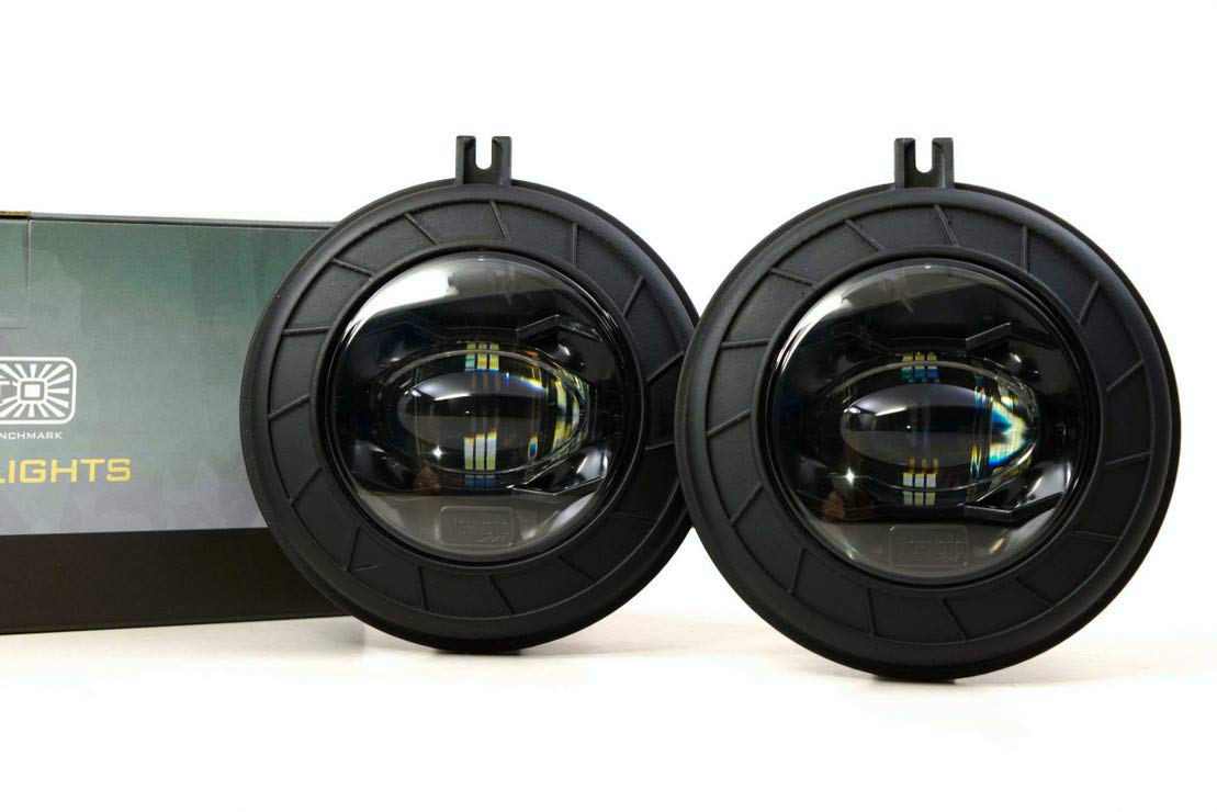Morimoto LED XB Foglights, Type M2 Plug and Play Foglight Housing Upgrade, Fits Many Dodge/Jeep Models, DOT Approved Assembly with White LED Chips, UV Resistant, 10 Year Warranty (1x ‎ LF610-S)