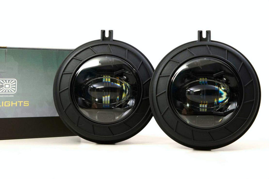 Morimoto LED XB Foglights, Type M2 Plug and Play Foglight Housing Upgrade, Fits Many Dodge/Jeep Models, DOT Approved Assembly with White LED Chips, UV Resistant, 10 Year Warranty (1x ‎ LF610-S)