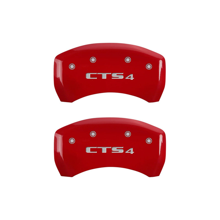 Caliper Covers MGP 35020SCT4RD with Red Powder Coat Finish, (Set of 4)