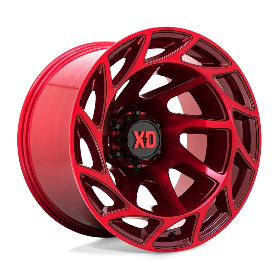 XD Wheels Onslaught Xd860 Candy RED Wheel with Alloy Steel (22 x 12. inches /6 x 106 mm, -44 mm Offset)