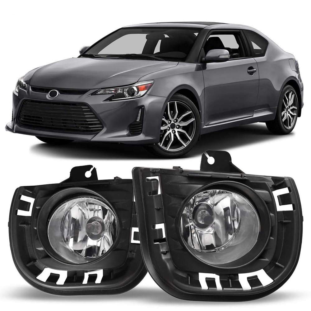 Fog Lights Winjet for [2014 2015 2016 Scion tC] Driving Fog Lights + Switch + Wiring Kit