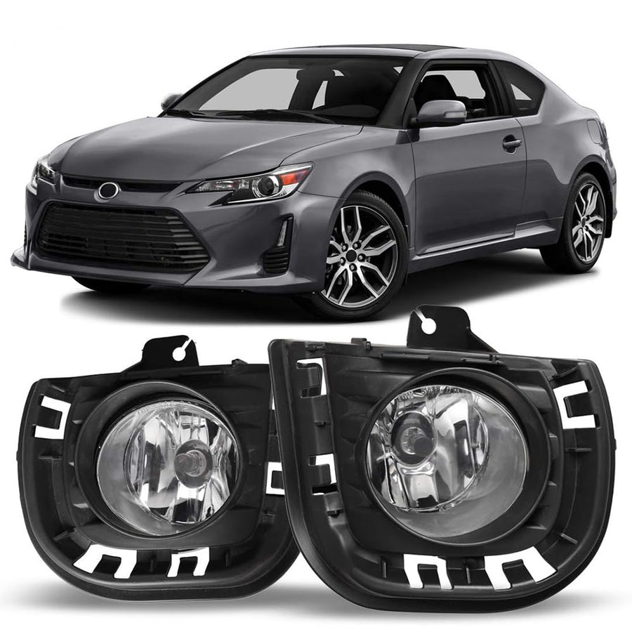Fog Lights Winjet for [2014 2015 2016 Scion tC] Driving Fog Lights + Switch + Wiring Kit