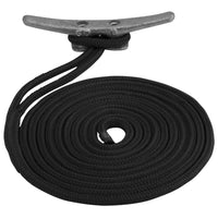 Double Braided Nylon Dock Line Sea-Dog - 5/8" x 15' - Black