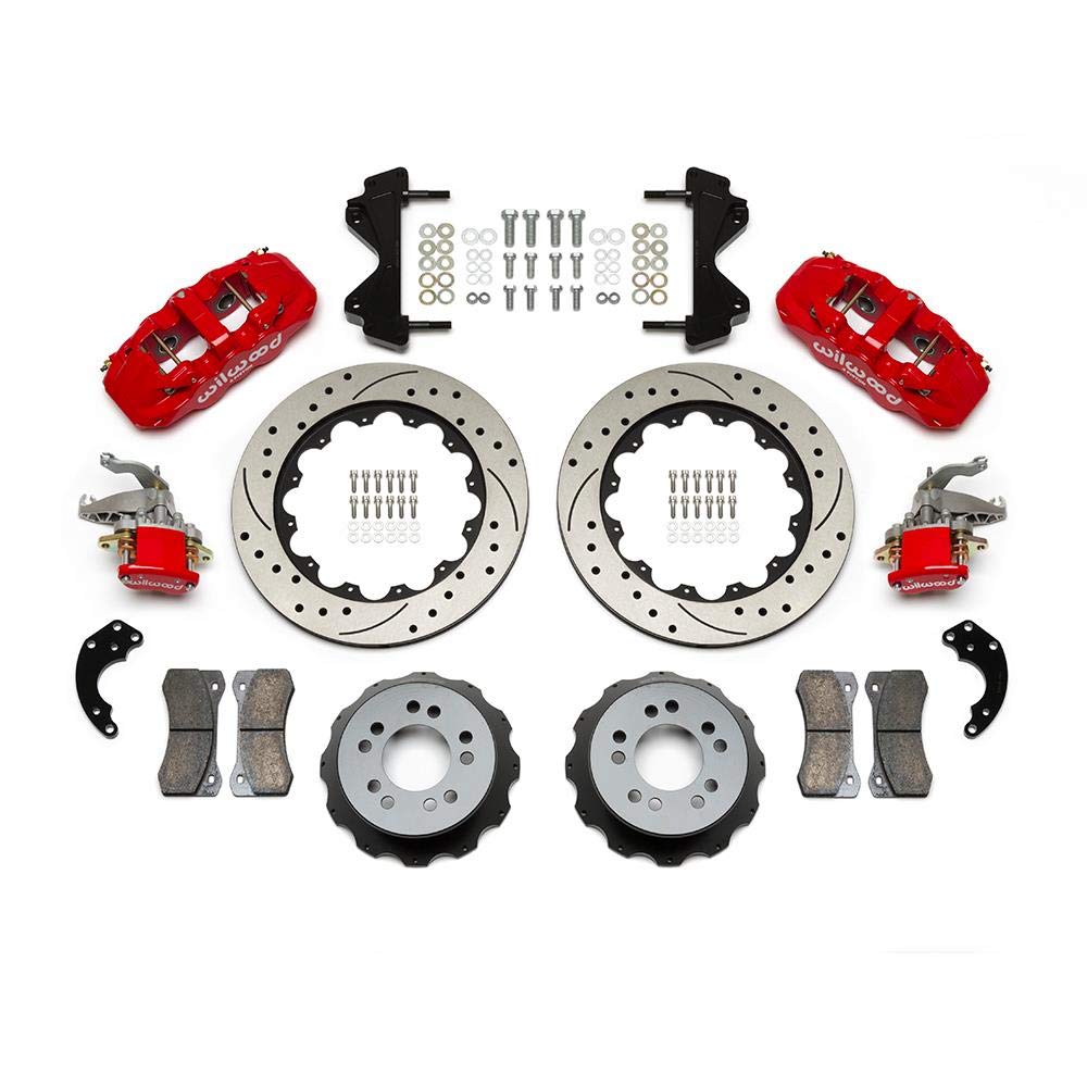 MC4 AERO4 Rear Kit,14.00, Drilled, Red