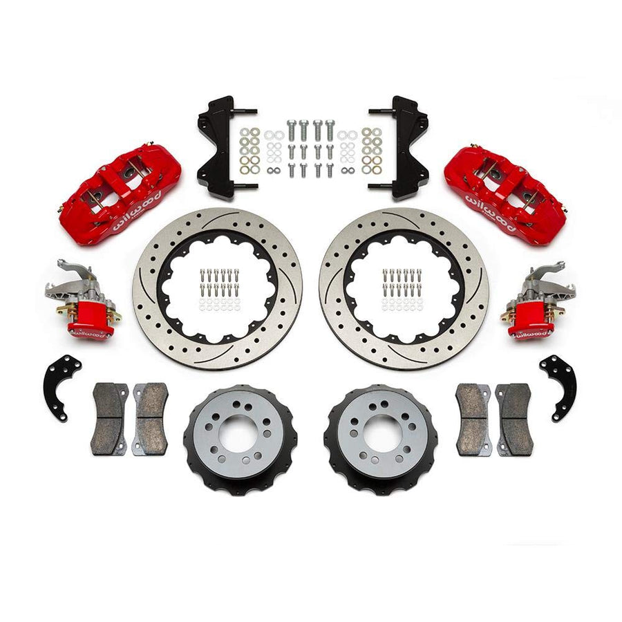 MC4 AERO4 Rear Kit,14.00, Drilled, Red