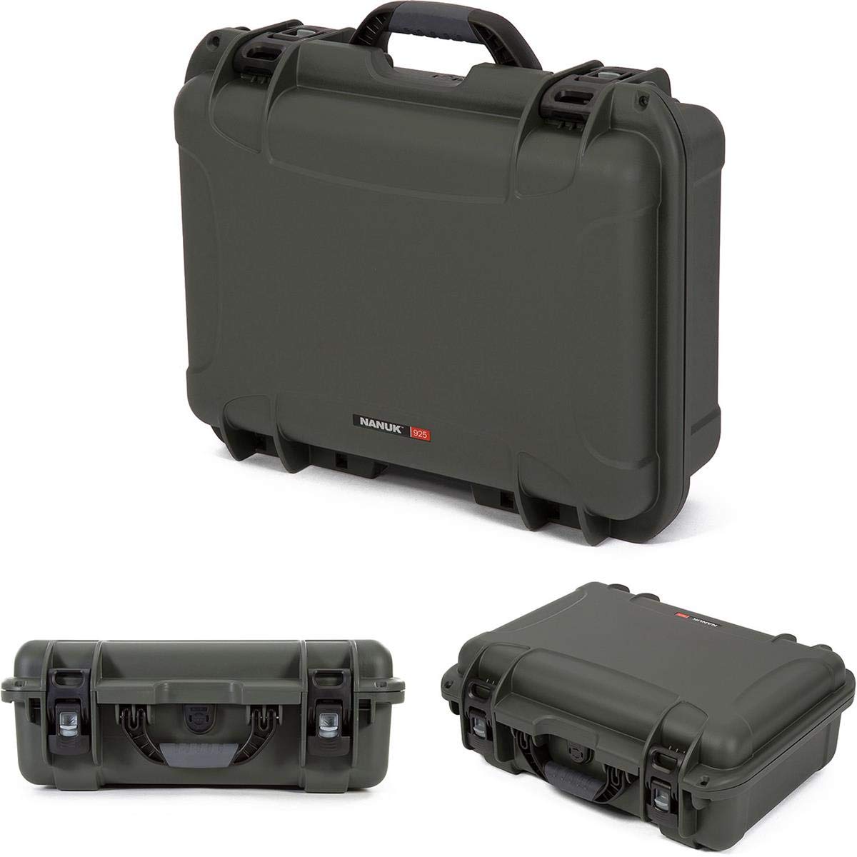 Nanuk 925 Media Series Lightweight NK-7 Resin Waterproof Hard Case for DJI Mavic 2 Pro/Zoom + Smart Controller, Olive