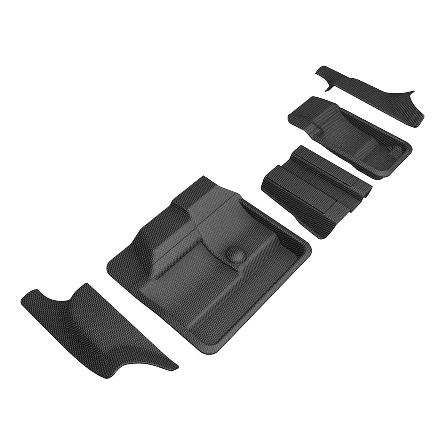 3D MAXpider Kagu Custom Fit Floor Mat (Black) Compatible with Tesla Model Y 7-Seat 2021-2025 - Third Row