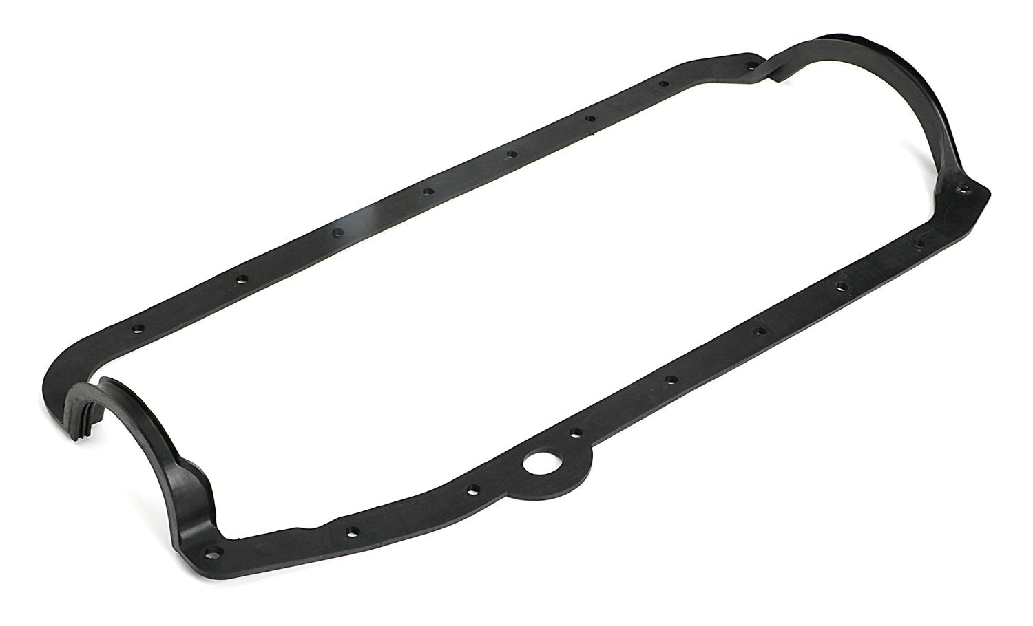 58-79 SBC RUBBER OIL PAN GASKETS TRANS-DAPT PERFORMANCE W/ 2PC REAR SEAL (4337)
