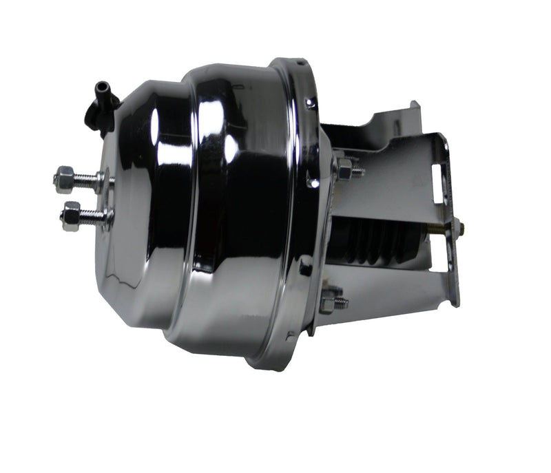 8 Inch LEED BRAKES Dual Power Booster With Bracket Kit (Chrome)