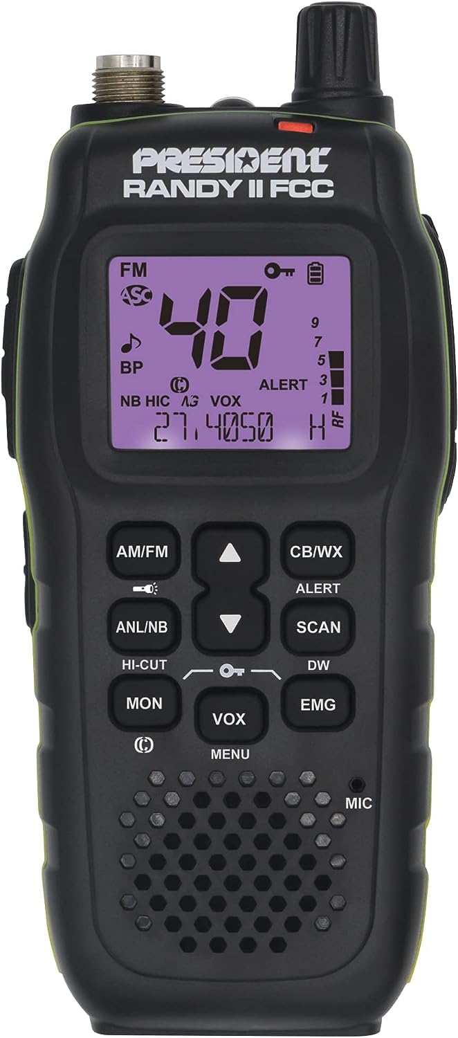 RANDYII President Electronics Handheld Radio With Large Lcd Screen