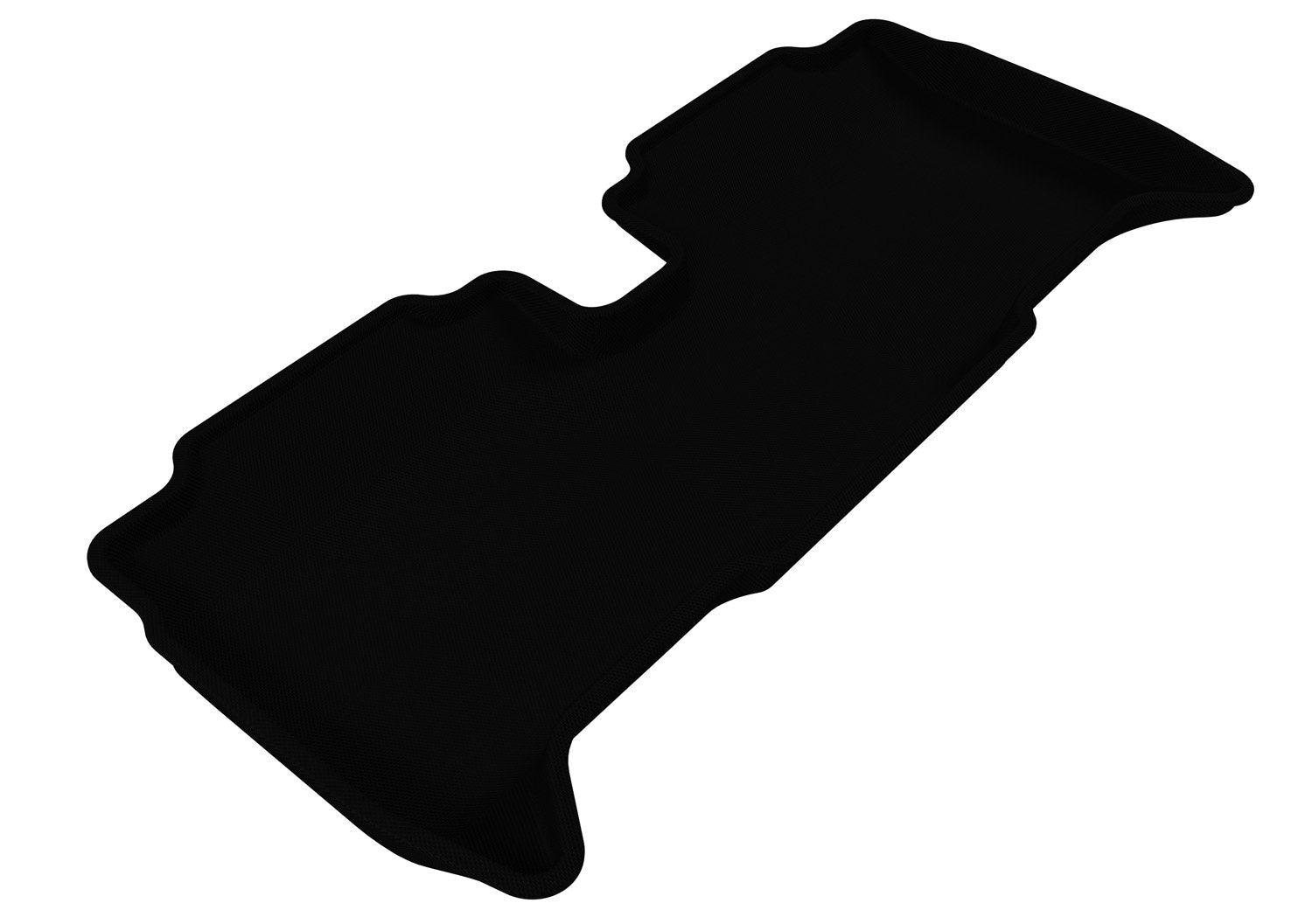 3D MAXpider Custom Fit Second Row All-Weather Floor Mat for Select Toyota Yaris Models - Kagu Rubber (Black)
