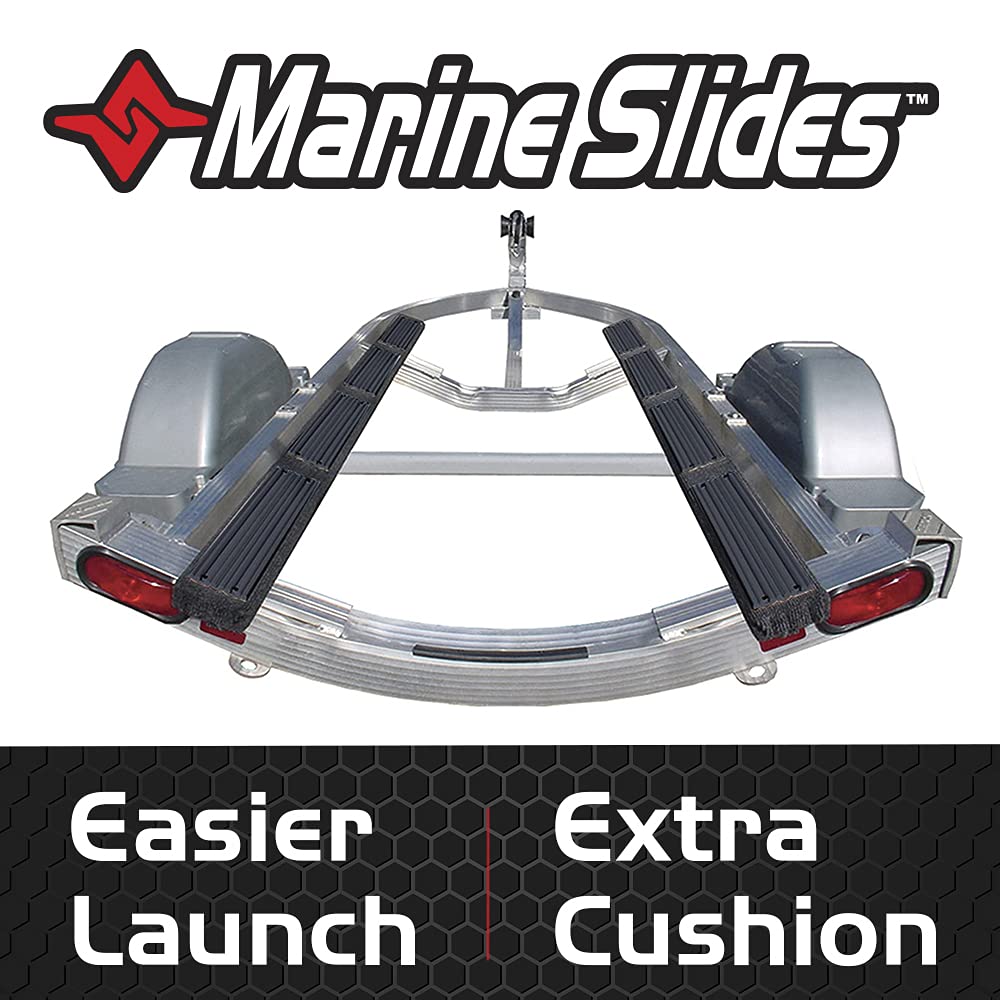 Marine Caliber Trailer Bunk Slides 23030, 1.5 x 15 inch, 10-Pack Black