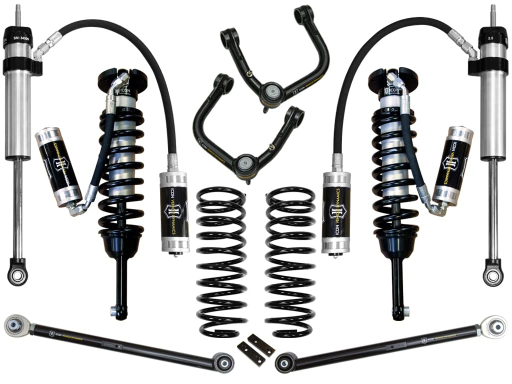 0-3.5" Lift Stage 5 Suspension System, ICON Tubular UCA, Compatible with 03-09 4Runner/FJ Cruiser, K53055T