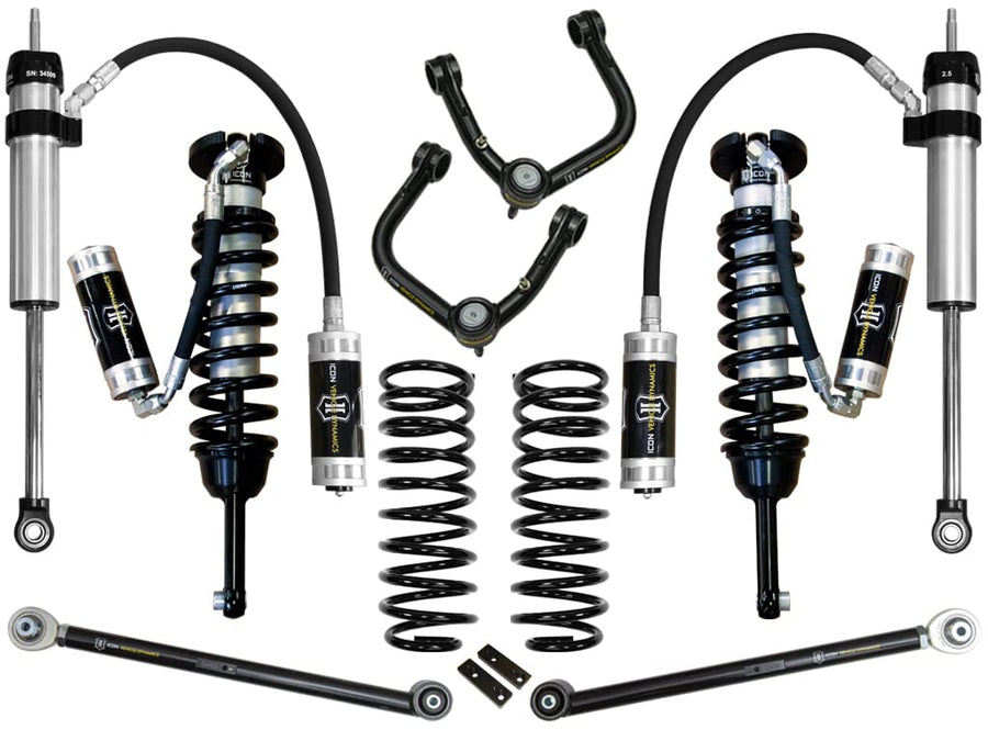 0-3.5" Lift Stage 5 Suspension System, ICON Tubular UCA, Compatible with 03-09 4Runner/FJ Cruiser, K53055T