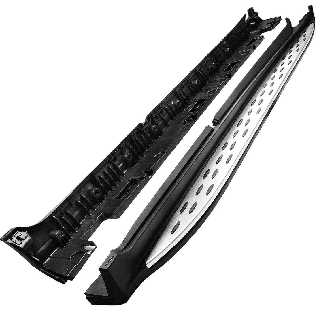 OEM Replica Black Running Boards Compatible with 18-20 GLC350e|GLC63 AMG|GLC63 AMG S|17-18 GLC300|GLC300|17-20 GLC43 AMG-RMWX253