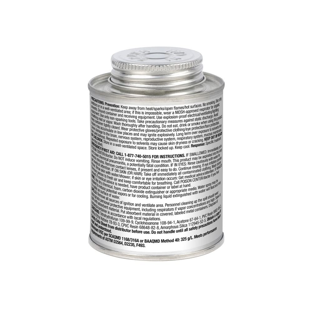 Medium Set Harvey 018010-24 Multi-Purpose Solvent Cement, 8 Oz, Dauber Can, Milky, Liquid, Clear, 8 Fl Oz