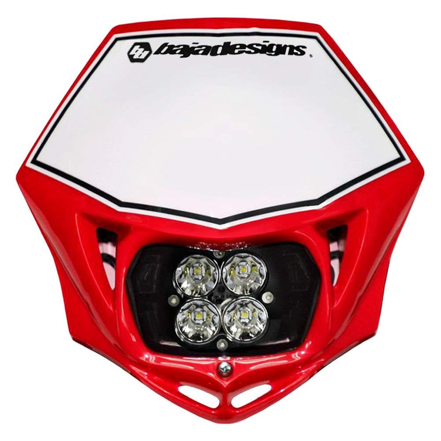 Baja Designs Squadron Sport Motorcycle Headlight Kit with Red Shell (D/C)