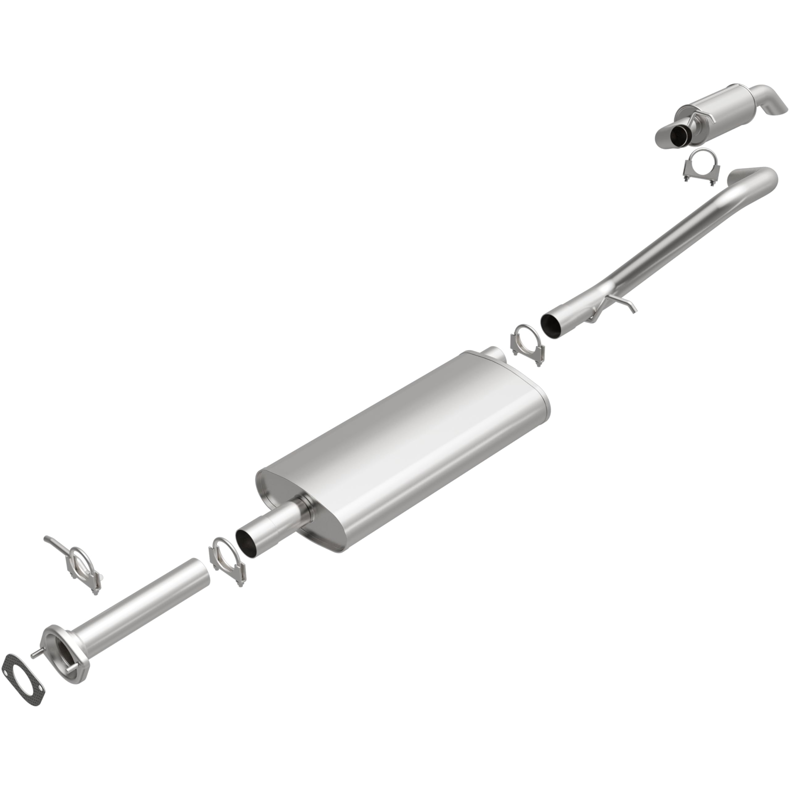 Replacement BRExhaust Exhaust System Kit 106-0738: Compatible with 2002-2005 Chevrolet Trailblazer, 2002-2005 Chevrolet Trailblazer EXT 4.2L/5.3L