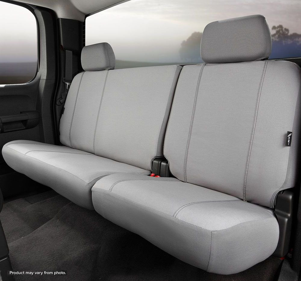 Custom Fit Fia SP82-91 GRAY Rear Seat Cover Split Seat 40/60 - Poly-Cotton, (Gray)