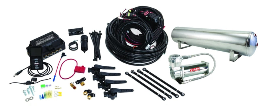 Performance AIRLIFT 27797 3H (3/8" Air Line, 4 Gallon 5-Port Lightweight Polished Al