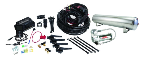 Performance AIRLIFT 27797 3H (3/8" Air Line, 4 Gallon 5-Port Lightweight Polished Al
