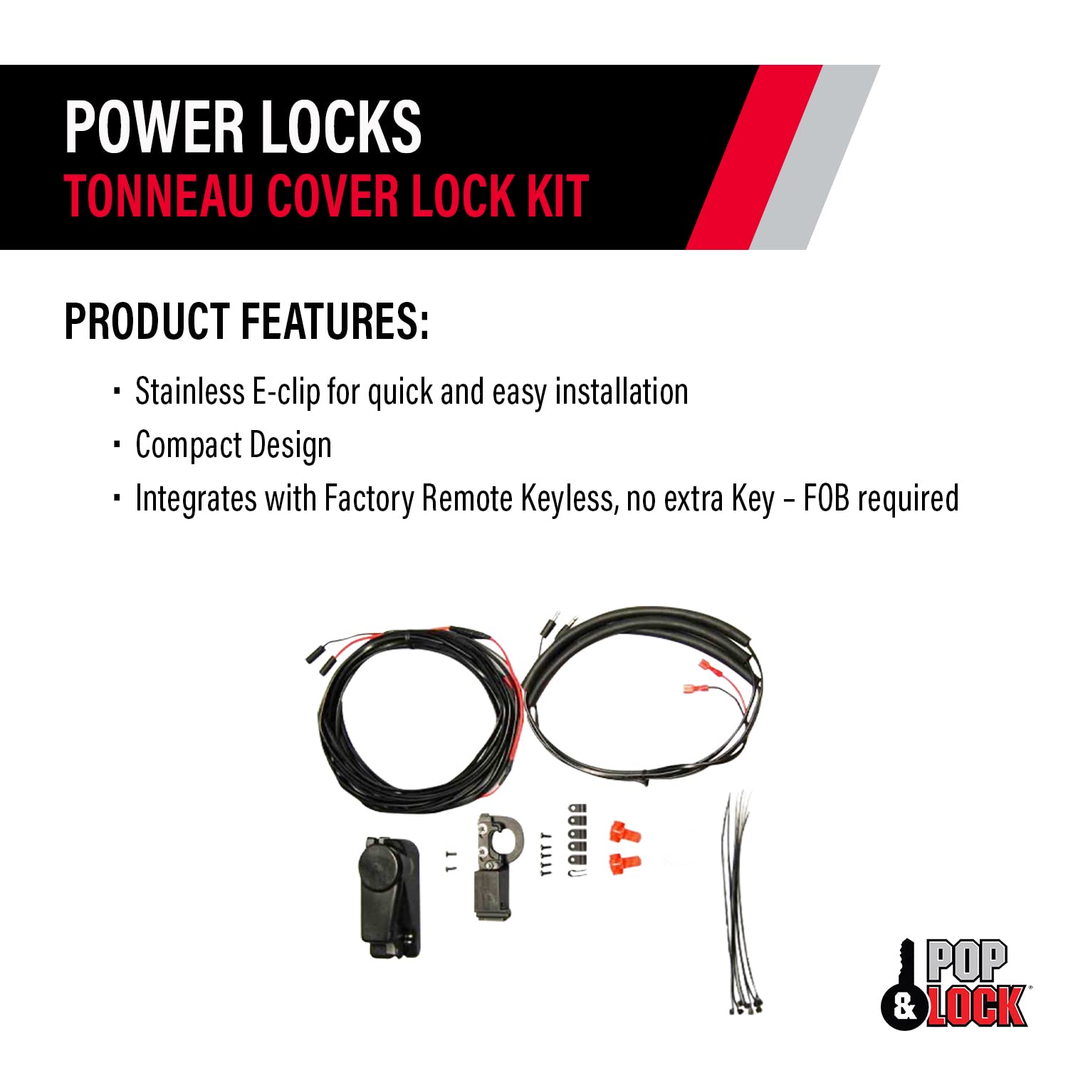 Pop & Lock Remote Keyless Entry Lock Kit PL9772 for Truck Cap and Tonneau Cover