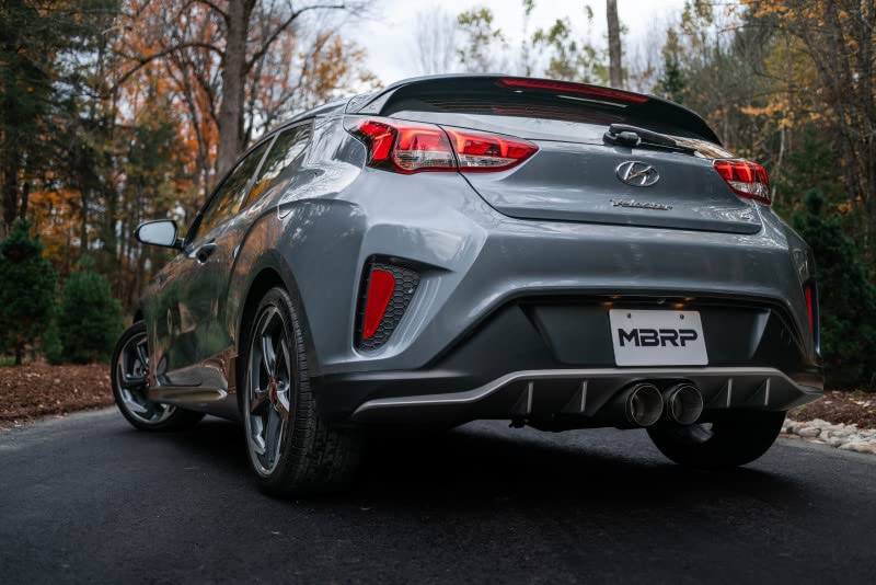 MBRP 2019+ For Hyundai Veloster Turbo Cat Back - T304 Stainless - Carbon Fiber Tip