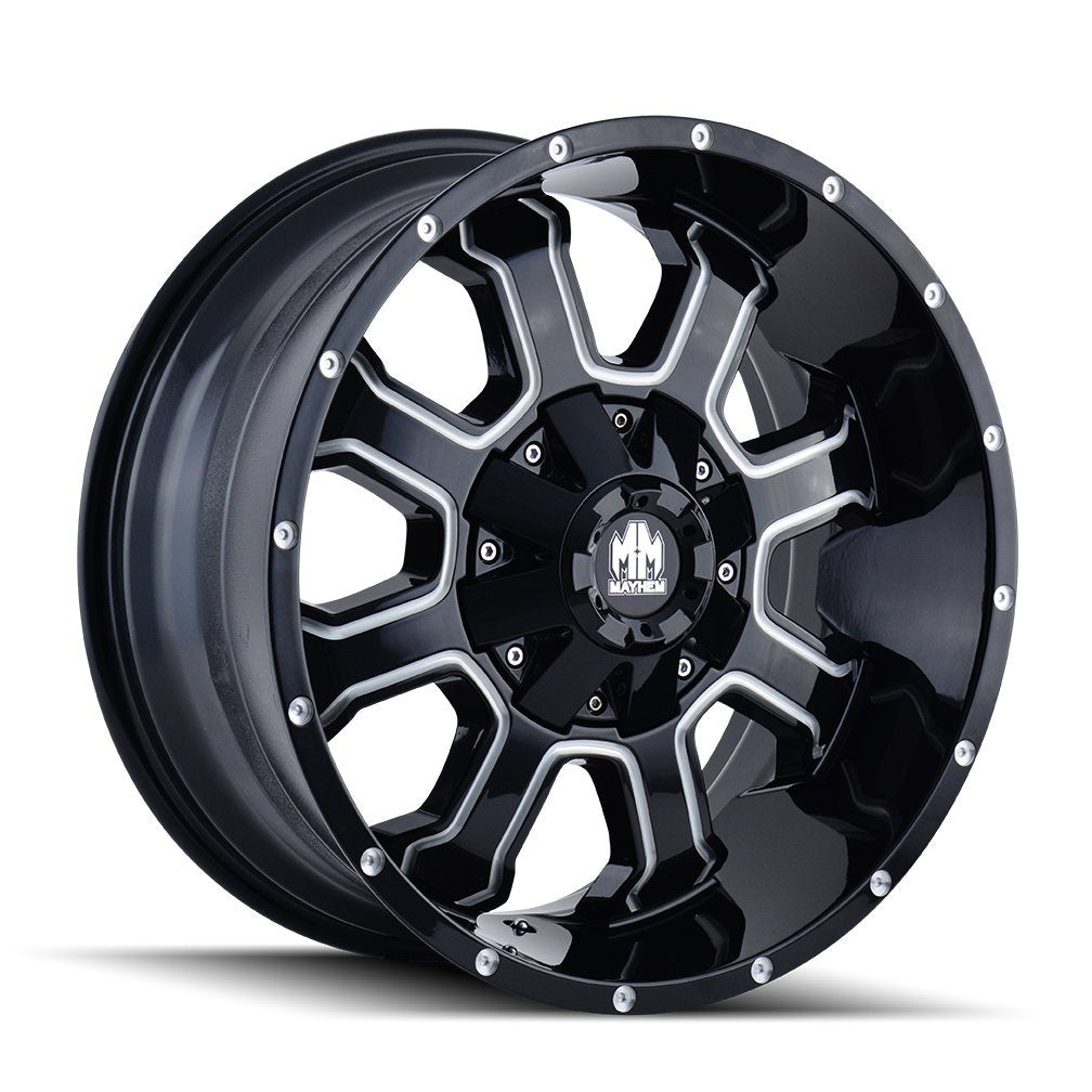 Fierce Mayhem Wheel with Milled Finish (17x9"/6x107.95mm, -12mm offset)