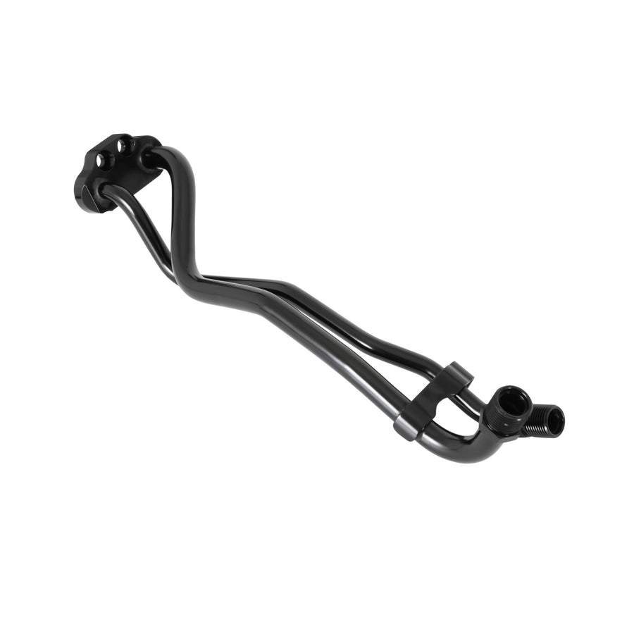 Holley A/C Line Adapter Manifold 97-444 - SD7 Compressor - Passenger Side Exit