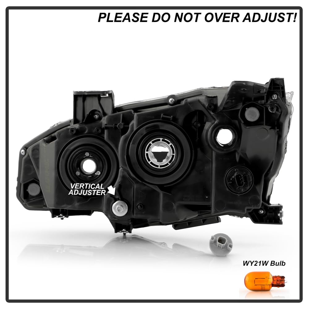Honda Civic 19-21 Spyder (OE) Halogen Models Projector Headlight - Low Beam-H11(Included) ; High Beam-HB3(Included) ; Signal-7444NA(Included) - OE Black Right (Don‘t Fit Xenon HID and LED Models)