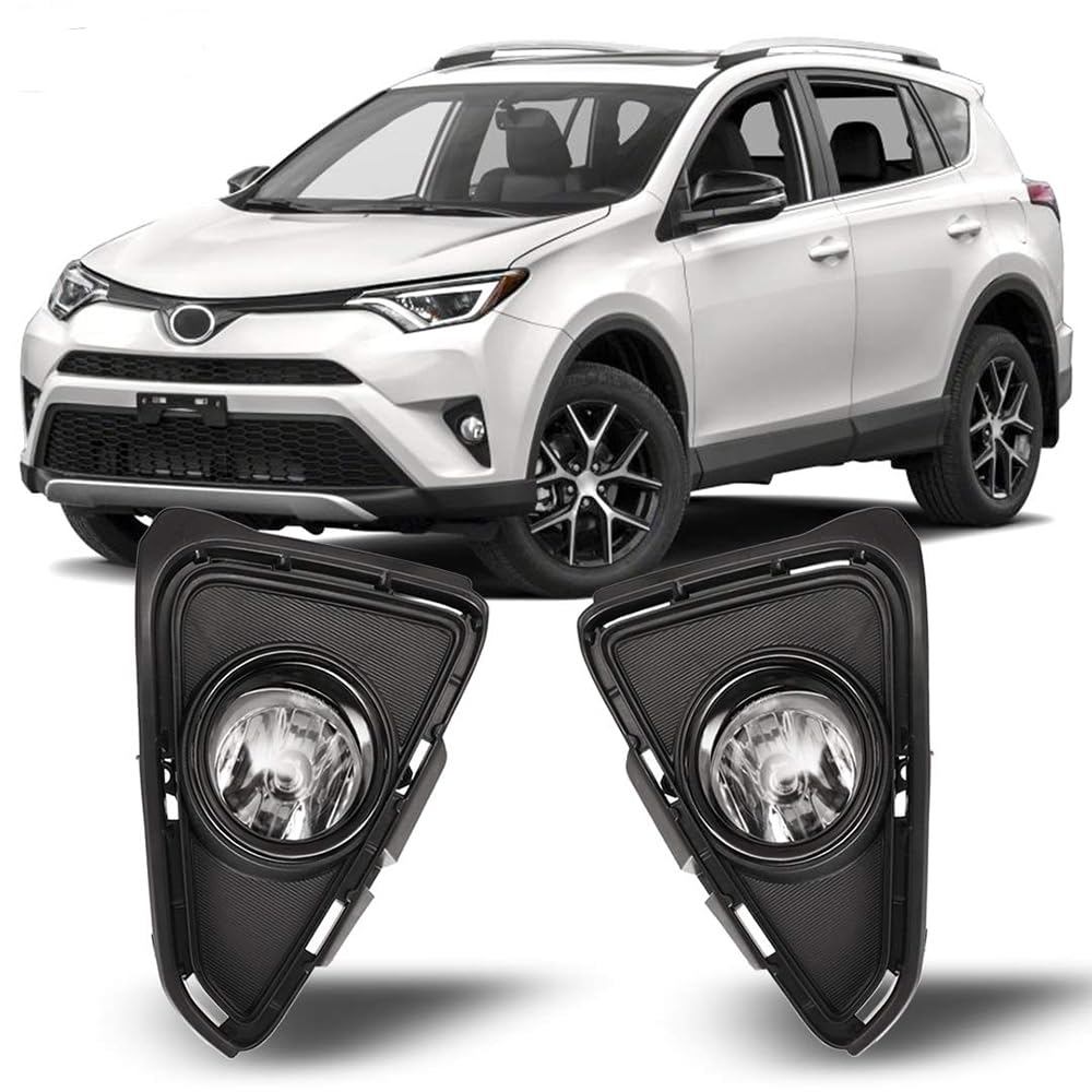 OEM Series Winjet for [2016-2018 Toyota RAV4] Driving Fog Lights + Switch + Wiring Kit