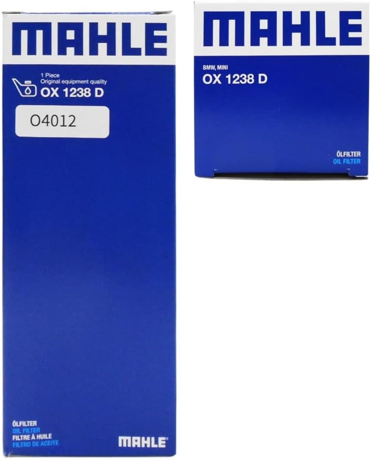 Oil Filter MAHLE Compatible with BMW F40 1 2 Active Tourer MINI Clubman Mini 13-19 8593186