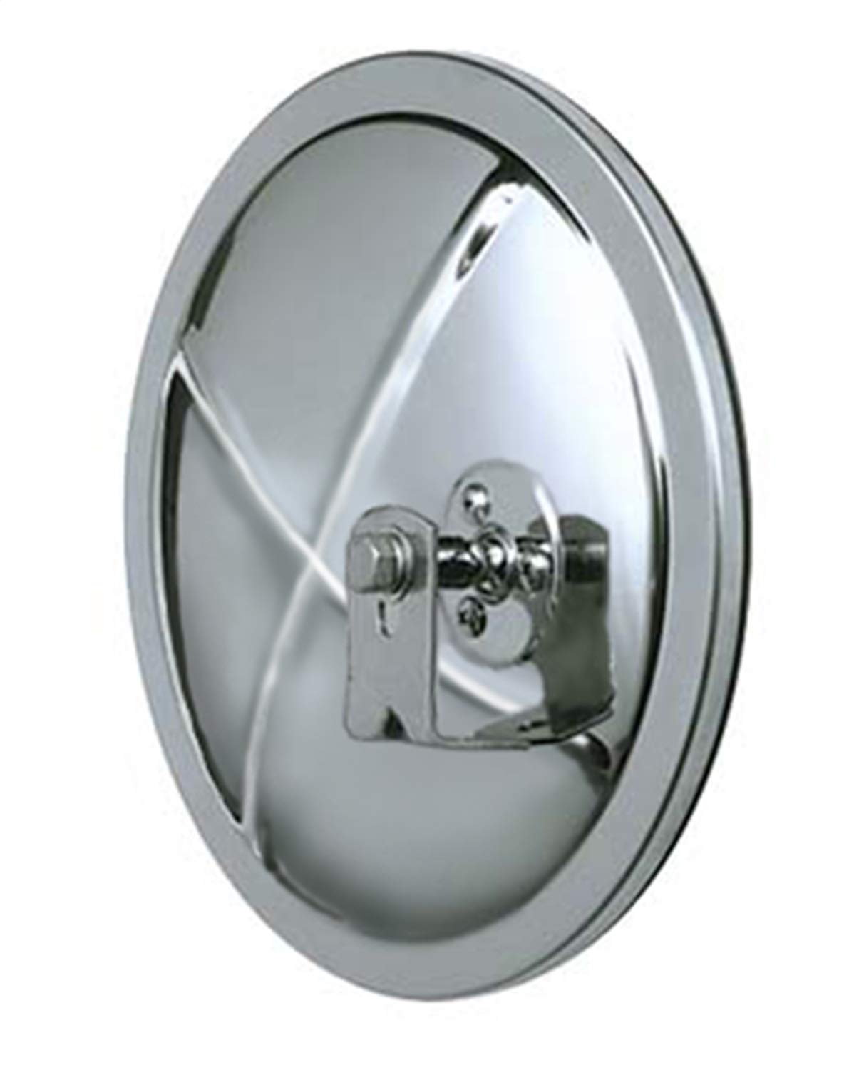 CIPA 48754 Fully Universal Replacement Full Size Convex Mirror (Stainless) - 7 1/2" Diameter