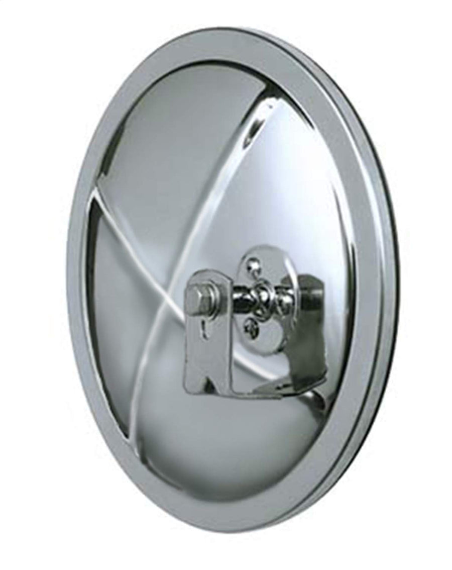 CIPA 48754 Fully Universal Replacement Full Size Convex Mirror (Stainless) - 7 1/2" Diameter