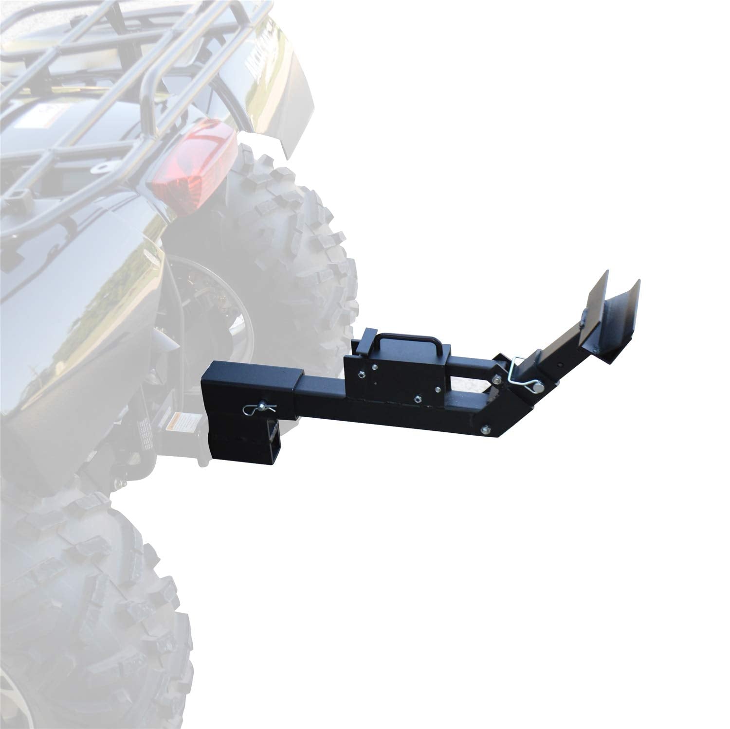 Tote Caddy GREAT DAY Trash Can Transporter - Fits Truck/Auto/Golf Cart/ATV With 2in Hitch Receiver - 200 lbs Weight Capacity - Black Powder-Coated Finish, TC5000