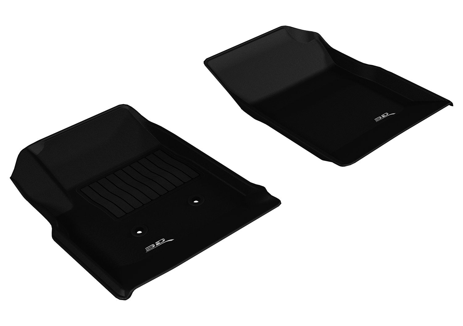 Custom Fit 3D MAXpider Kagu Floor Mat (Black) Compatible with Chevrolet Colorado Crew Cab/ Gmc Canyon Crew Cab 2015-2022 - R1