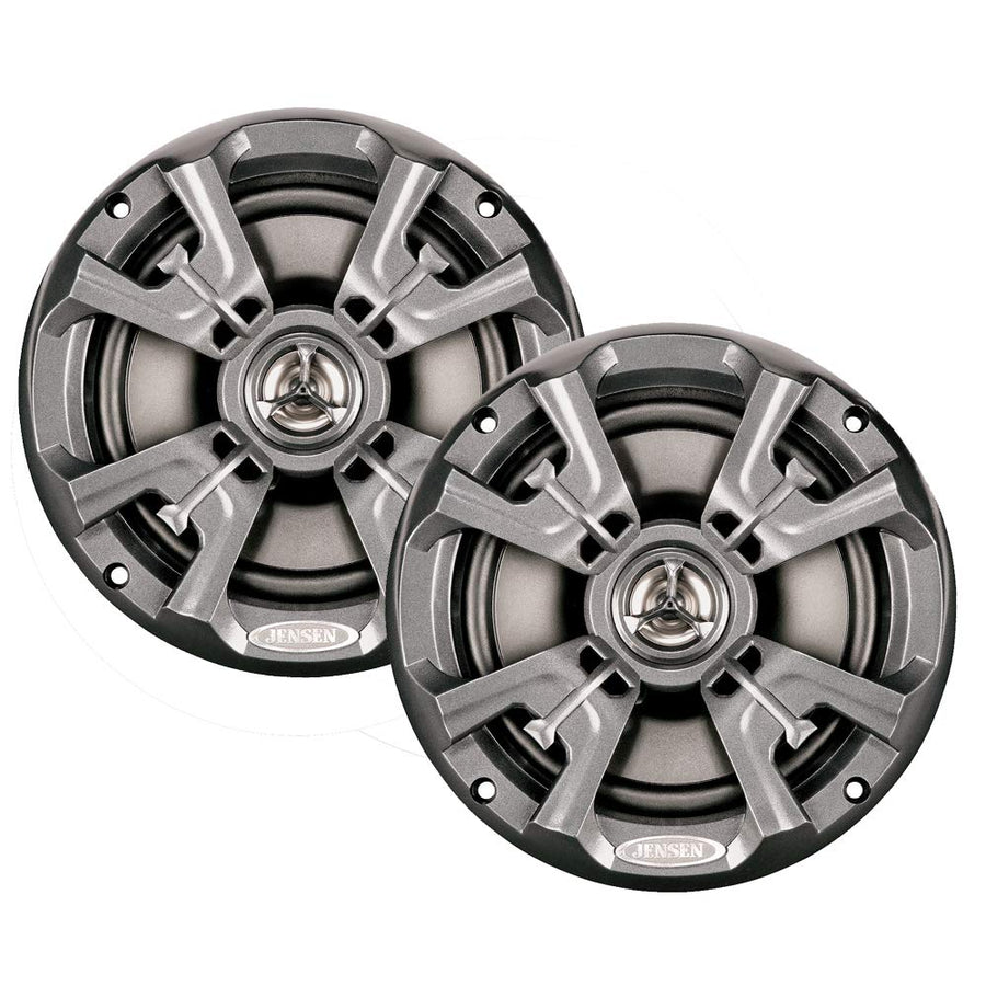 Jensen Marine MSX60RVR Speakers 6.5" Coaxial Speaker, Completely Waterproof With UV Resistant Materials To Withstand the Outdoor Elements, Sold as Pair, Graphite Gray