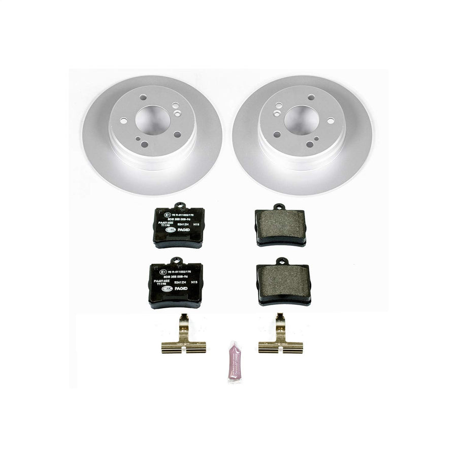 Power Stop ESK368 Euro-Stop Rear Brake Kit For Crossfire, C230, C230, C240, C280, E300, SLK230, SLK280, SLK300, SLK320 [Model Specific]
