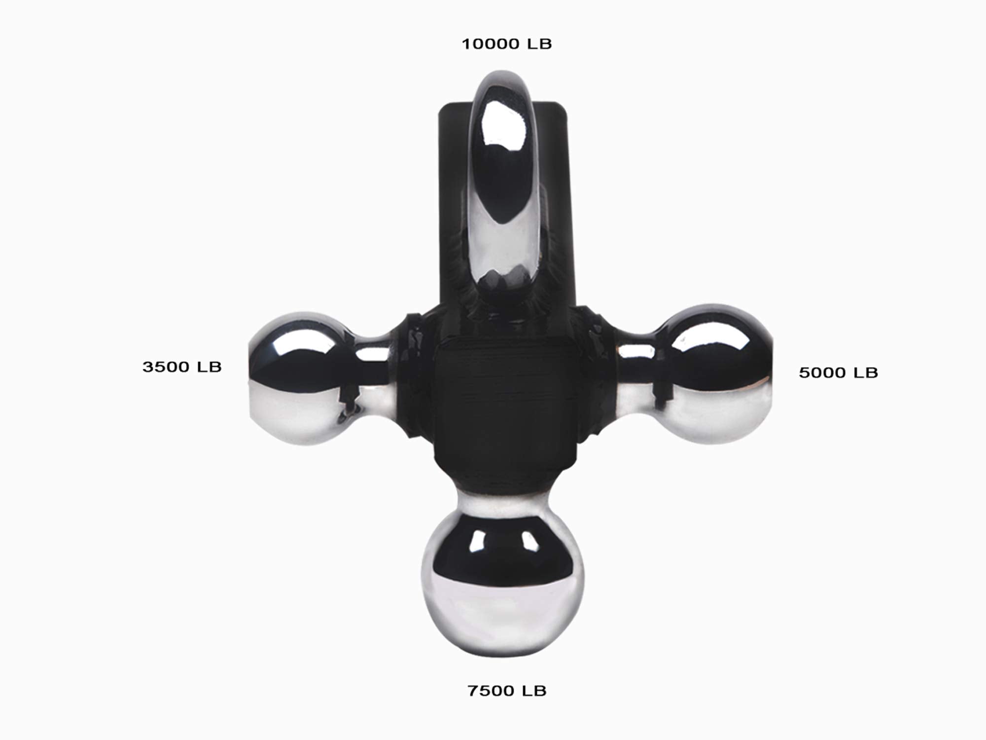 Universal Armordillo USA Tri Ball Mount for 2" Receiver