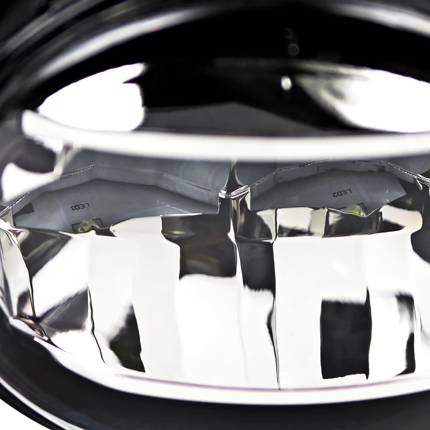 Clear Lens Spec-D Tuning Black Housing LED Fog Lights + Built-In LED Bulbs Compatible with Lexus Gs350 F-Sport 2013-2015 L+R Pair Assembly